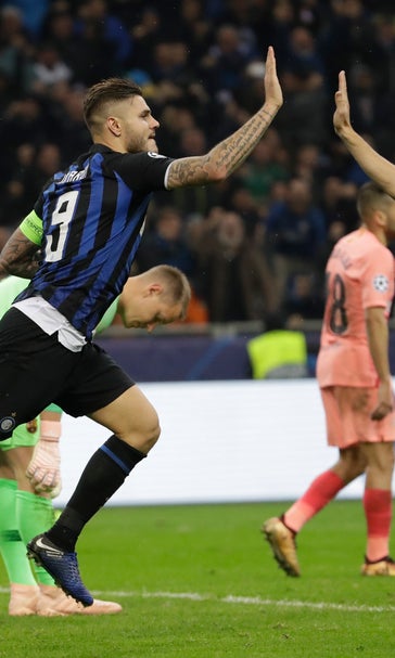 Messi-less Barcelona draws 1-1 at Inter after late goals